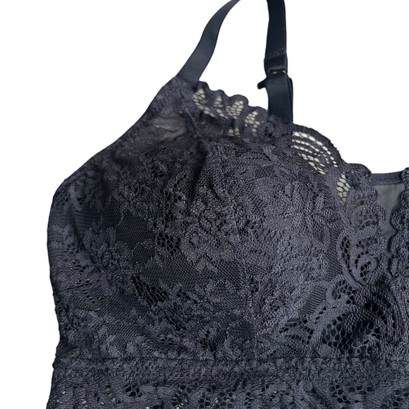 Bali Lace Desire Wireless Bra Size Large Black Lightly Lined - Picture 2 of 6